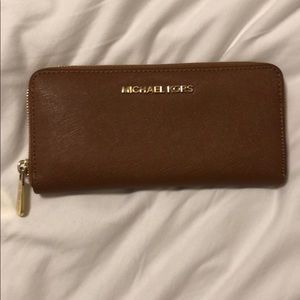 Michael Kors brown leather wallet